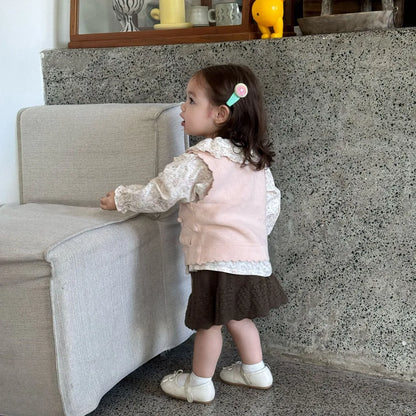 -クロシェ編みフリルニットンツインスカート【mh0011144】 - mamahalo shop - スカート -  べビー服 - 子供服 - 男の子 - 女の子