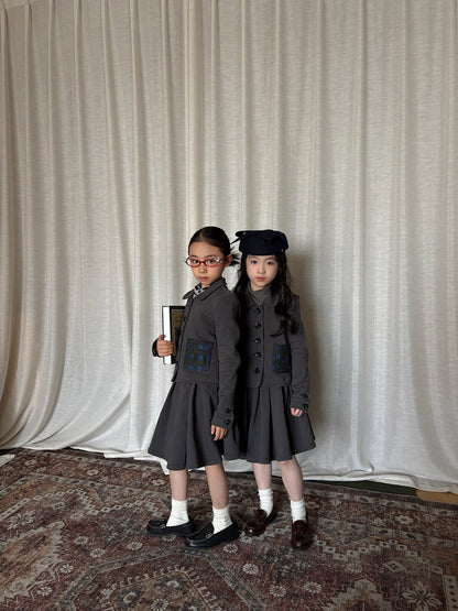 yummy&rocky | Vintage Terry Patchwork Skirt Set ヴィンテージ風配色切替セットアップ【mh0020104】