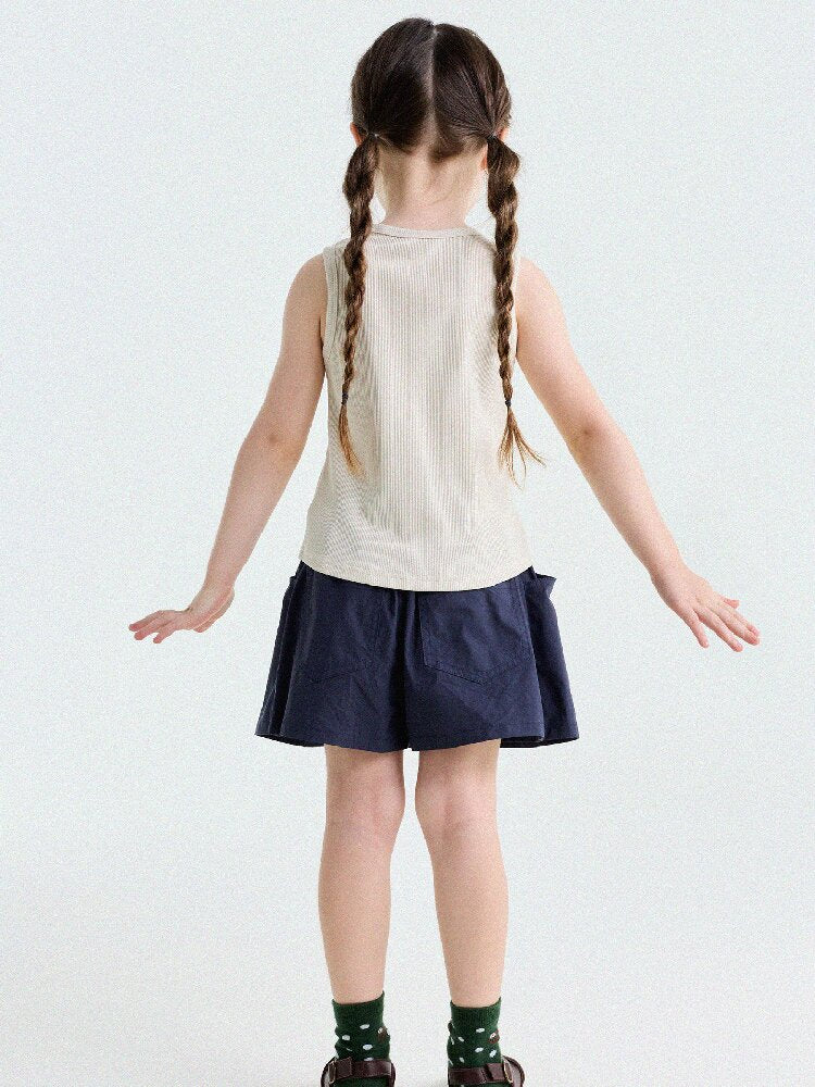 Ribbed Cotton Tank Top センターシーム ノースリーブトップス【mh0013190】