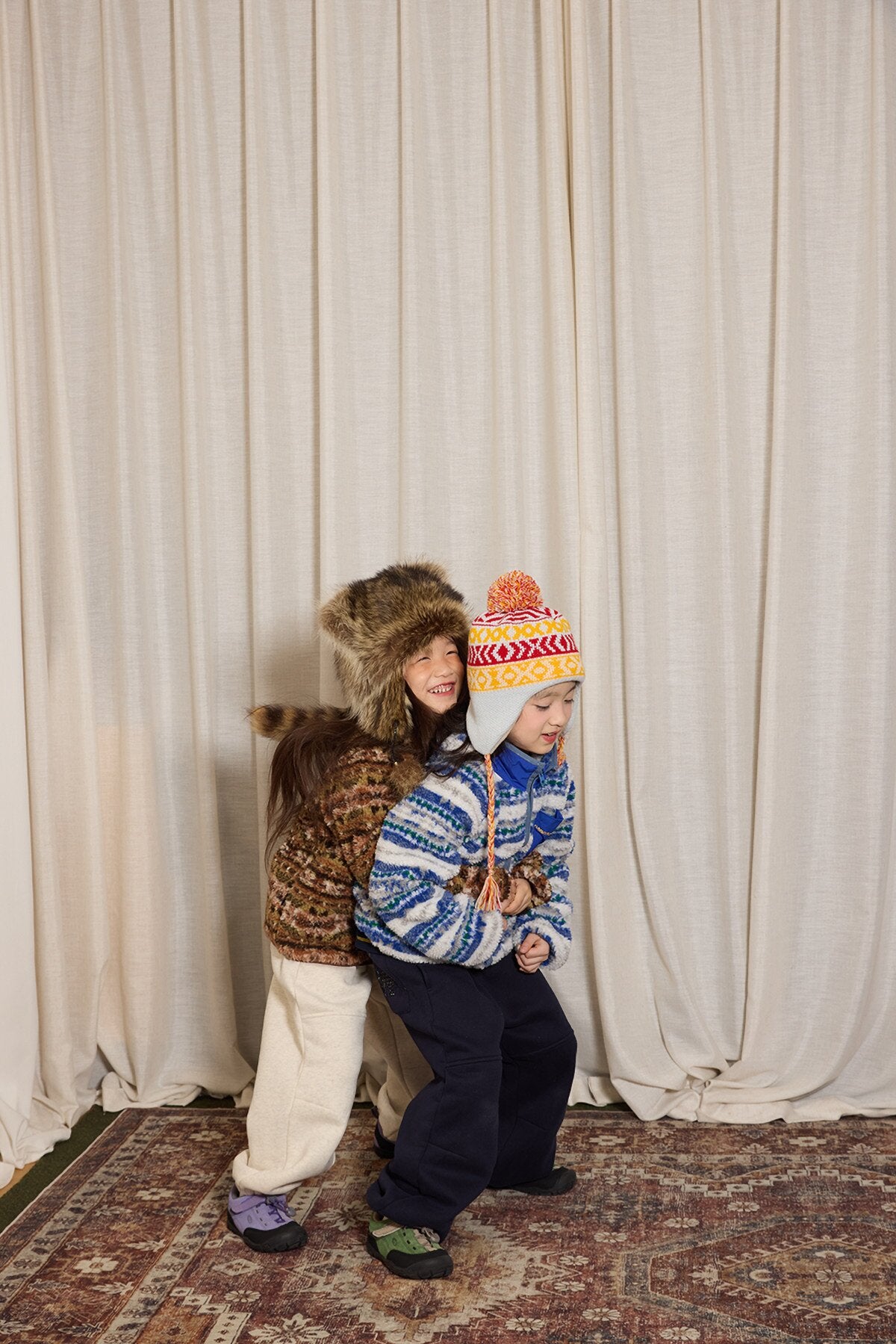 yummy&rocky | Imitation Lambswool Zipper Shirt スタンドカラーボアジップシャツ【mh0020098】