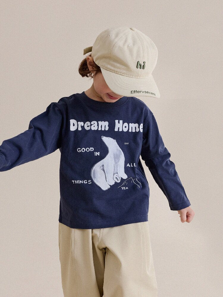 Camiseta de manga larga con estampado animal para niños/as [mh0014246]