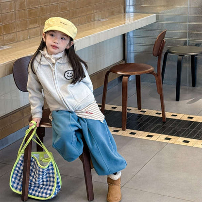 -フリーススウェットパンツ ルーズシルエット あったか長ズボン【mh0011423】 - mamahalo shop - ロングパンツ・スウェットパンツ -  べビー服 - 子供服 - 男の子 - 女の子