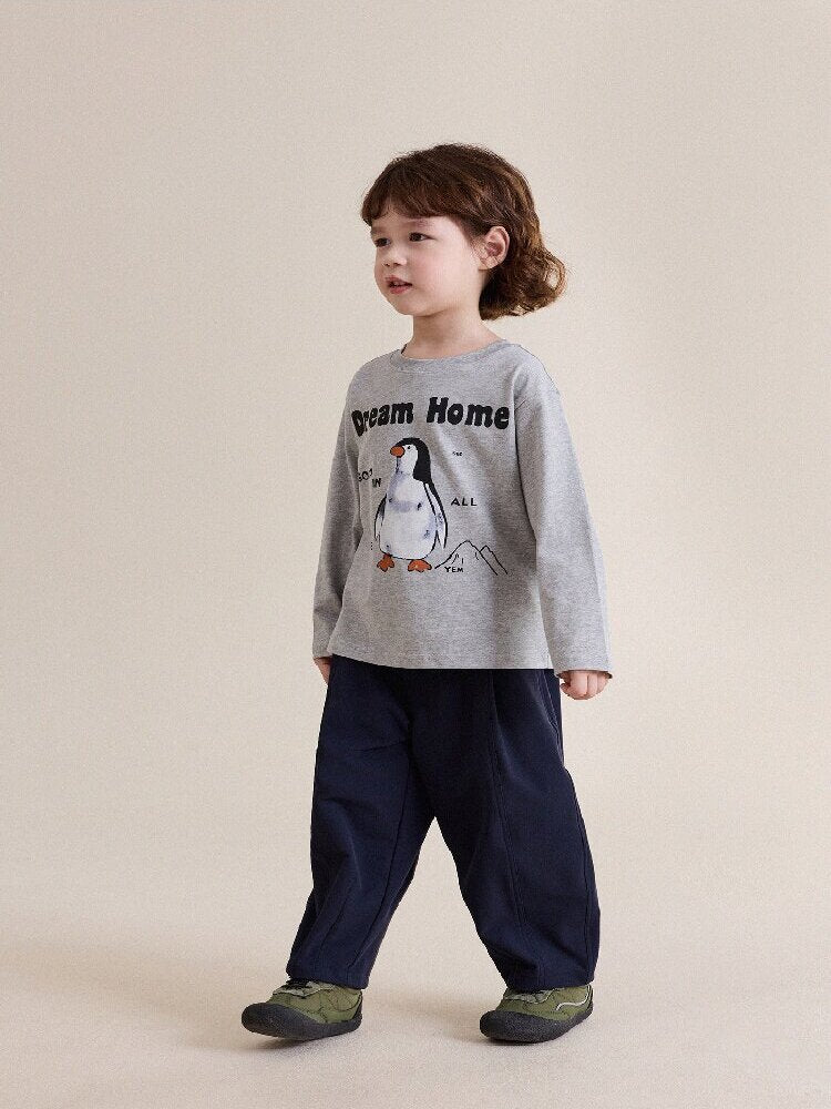 キッズ ジュニア 立体カッティング ワイド ルーズ ロングパンツ【mh0014248】