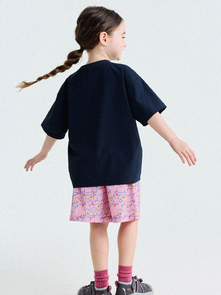 Abstract Line Quick-Dry Shorts ワッペン ハーフパンツ【mh0013197】