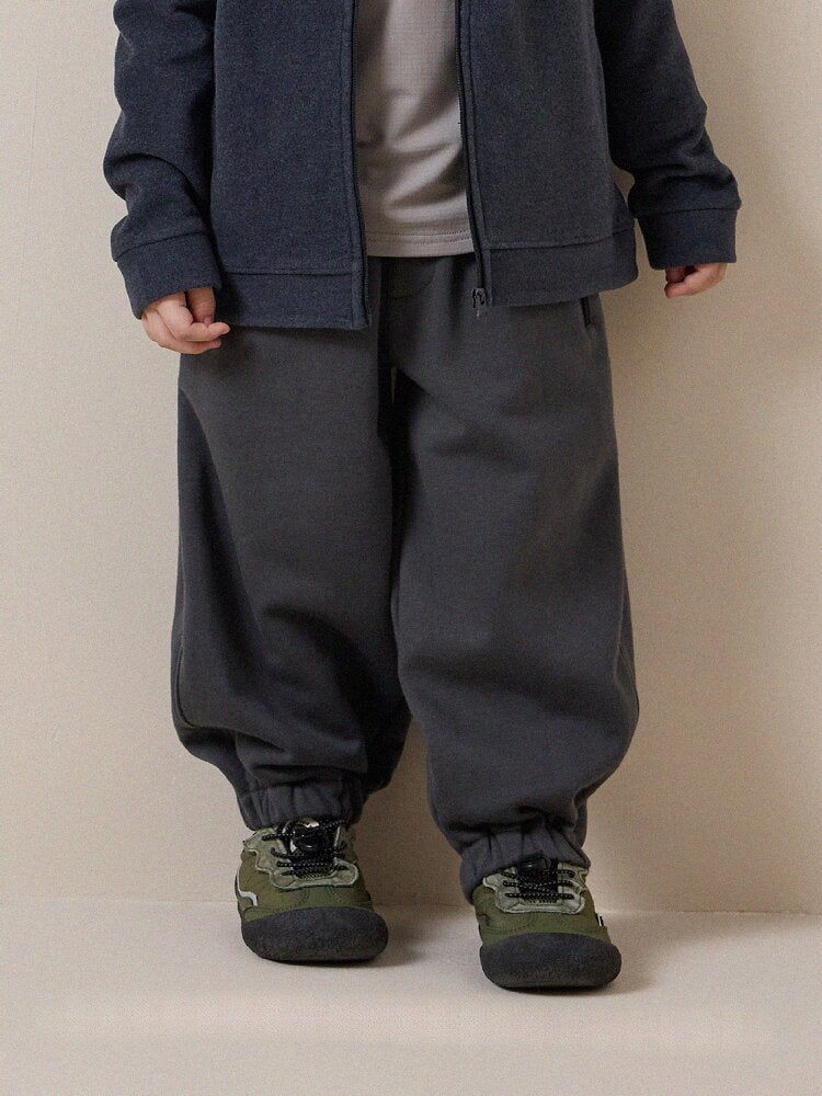 Pantalón de chándal jogger holgado con bolsillos con cremallera para niños y jóvenes [mh0014236]