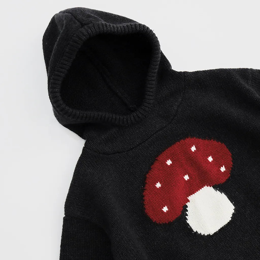 -きのこモチーフフーディニットセーター【mh0011285】 - mamahalo shop - ニット・セーター -  べビー服 - 子供服 - 男の子 - 女の子