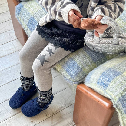 -裏起毛レギンス 星スタープリント 無地 暖かスパッツ ロングパンツ【mh0011406】 - mamahalo shop - レギンスパンツ -  べビー服 - 子供服 - 男の子 - 女の子