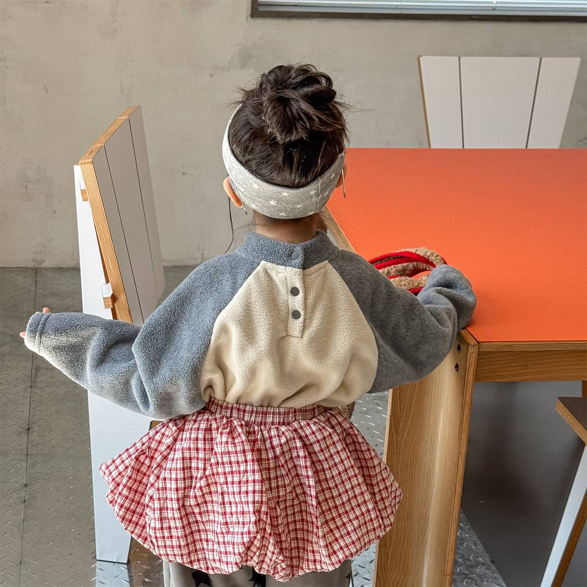 -長袖Tシャツ フリース素材 ラグラン袖 プリントロゴ ハイネック【mh0011410】 - mamahalo shop - 長袖Tシャツ -  べビー服 - 子供服 - 男の子 - 女の子