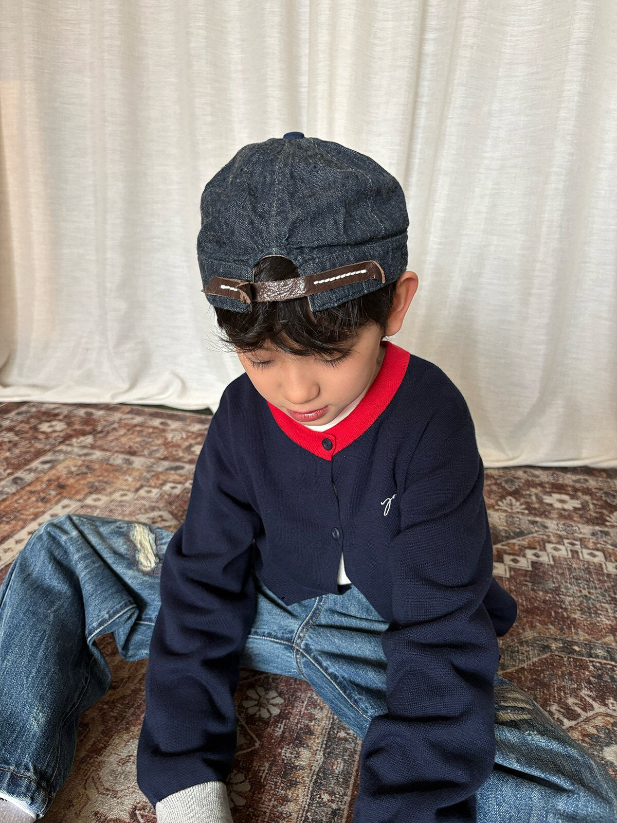 yummy&rocky | Organic Cotton Embroidery Cardigan 刺繍オーガニックコットンカーディガン【mh0020105】