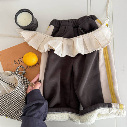 -裏起毛スウェットパンツ ロングパンツ カジュアル チェック サイドライン【mh0011402】 - mamahalo shop - ロングパンツ・スウェットパンツ -  べビー服 - 子供服 - 男の子 - 女の子