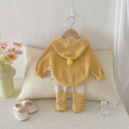 Hooded Heart Knitted Set ハート 立体編み ニット セットアップ【mh0012099】