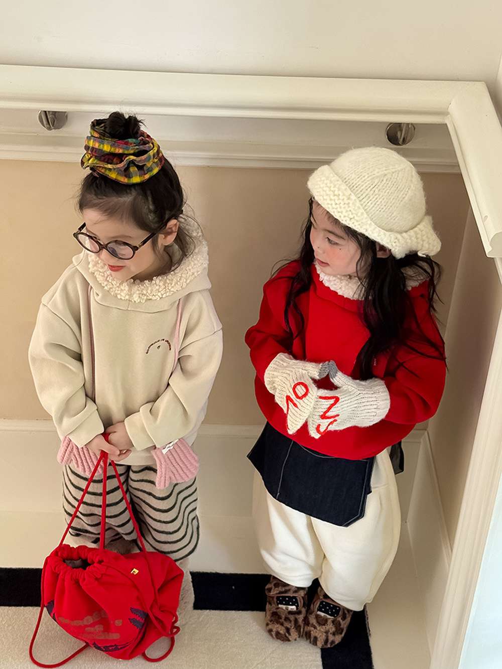 長袖スウェットパーカー 裏起毛 もこもこフード付 長袖フーディー 【mh0011457】