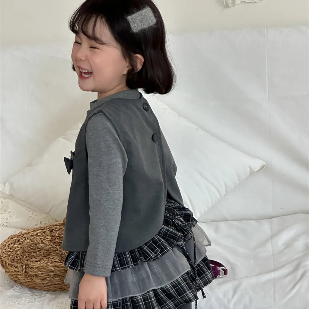 -チェックチュールレイヤードミニスカート【mh0011268】 - mamahalo shop - スカート -  べビー服 - 子供服 - 男の子 - 女の子