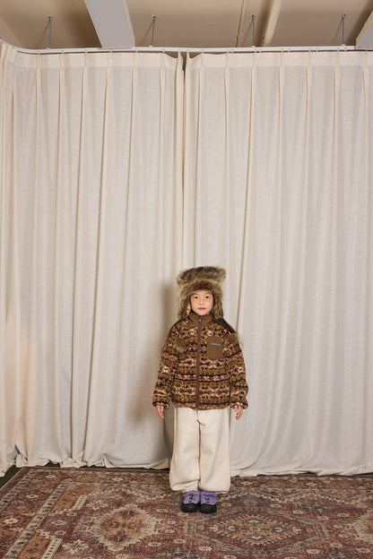 yummy&rocky | Imitation Lambswool Zipper Shirt スタンドカラーボアジップシャツ【mh0020098】