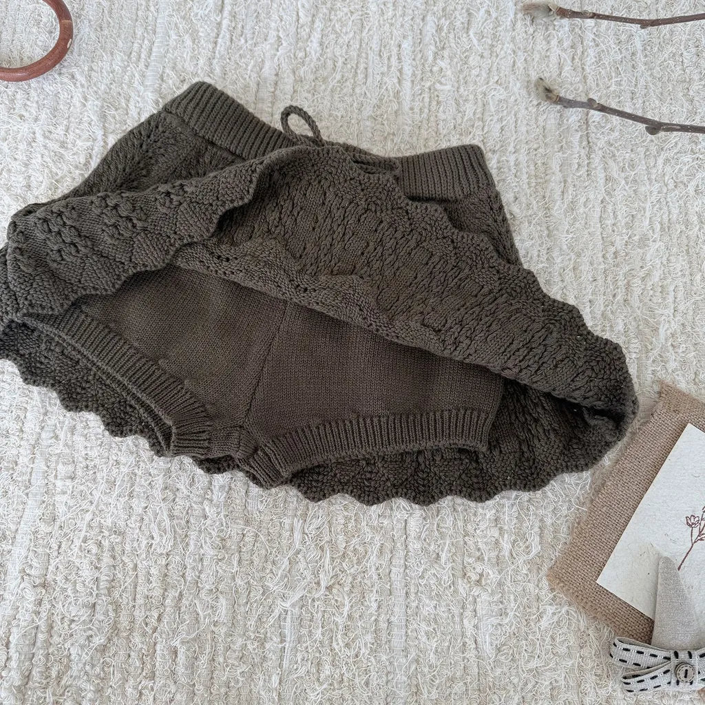 -クロシェ編みフリルニットンツインスカート【mh0011144】 - mamahalo shop - スカート -  べビー服 - 子供服 - 男の子 - 女の子