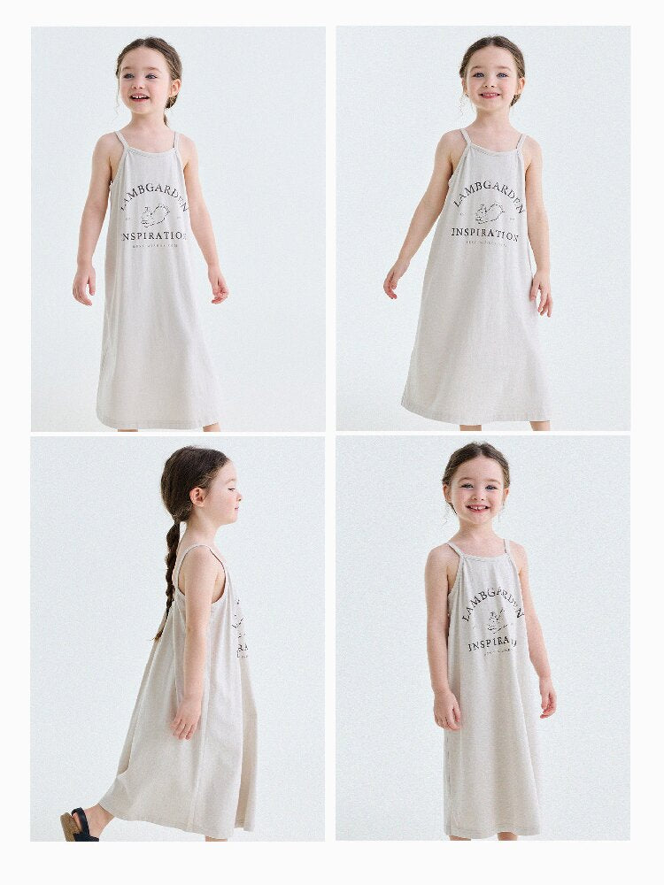 Vintage Printed Cotton Sundress ラッフル キャミソールワンピース【mh0013201】
