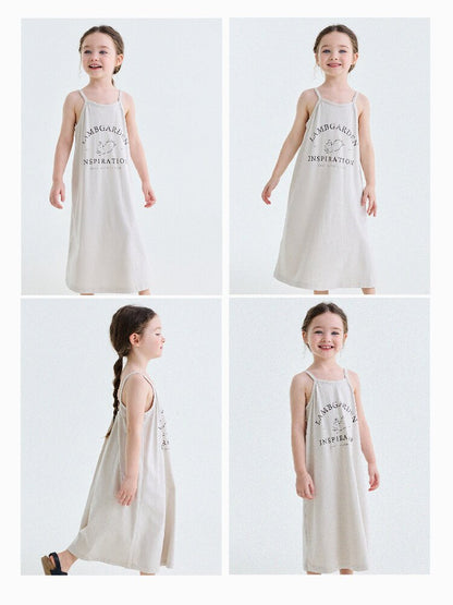 Vintage Printed Cotton Sundress ラッフル キャミソールワンピース【mh0013201】