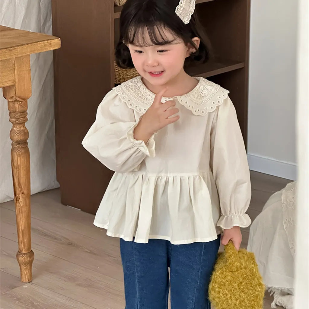 -切替デザインデニムフレアベルボトムパンツ【mh0011256】 - mamahalo shop - デニムパンツ -  べビー服 - 子供服 - 男の子 - 女の子