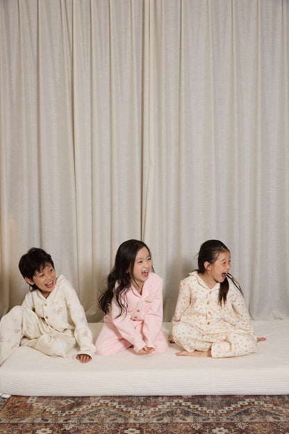 yummy&rocky | Cotton Embroidery Print Home Set コットン刺繍プリントルームウェア【mh0020096】