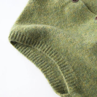 -レトロフロントボタンニットベスト【mh0011090】 - mamahalo shop - ベスト -  べビー服 - 子供服 - 男の子 - 女の子