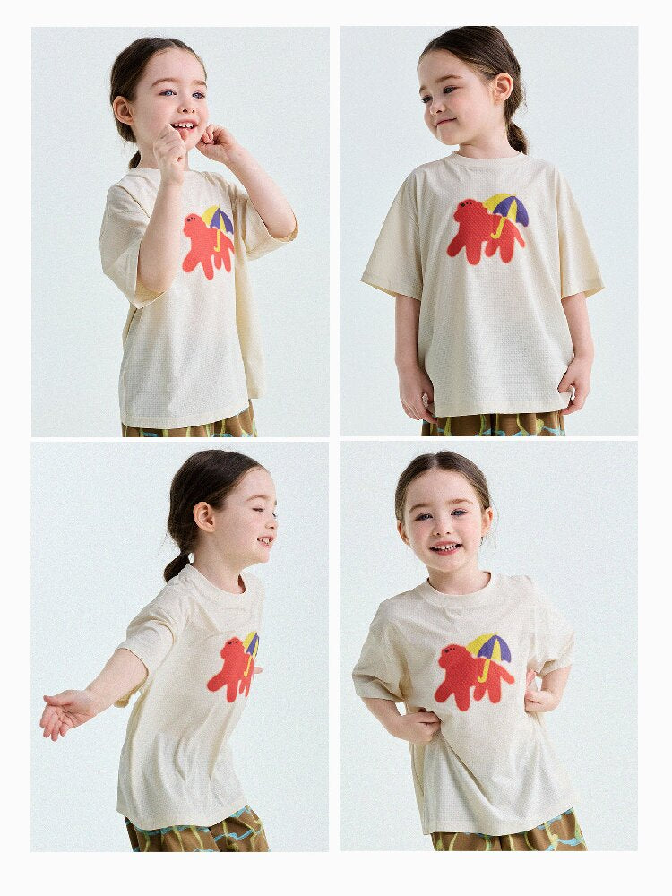Cartoon Graphic Quick-Dry Short-Sleeved T-Shirt ドライ 半袖Tシャツ【mh0013193】