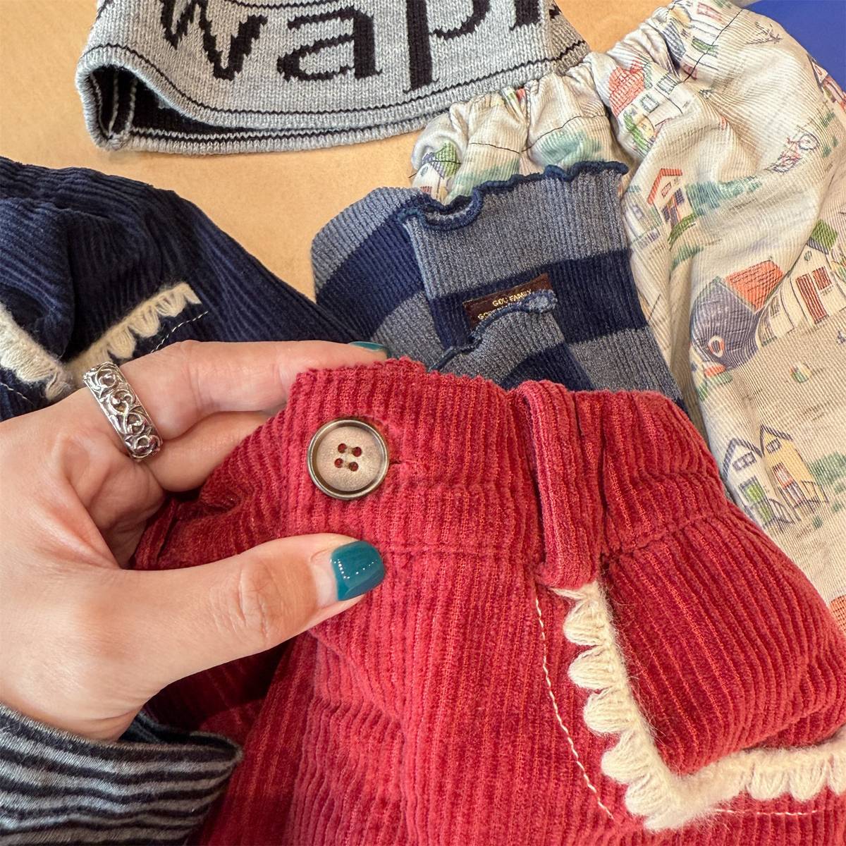 -コーデュロイロングパンツ 裏起毛 暖か長ズボン コットン素材【mh0011415】 - mamahalo shop - ロングパンツ・スウェットパンツ -  べビー服 - 子供服 - 男の子 - 女の子