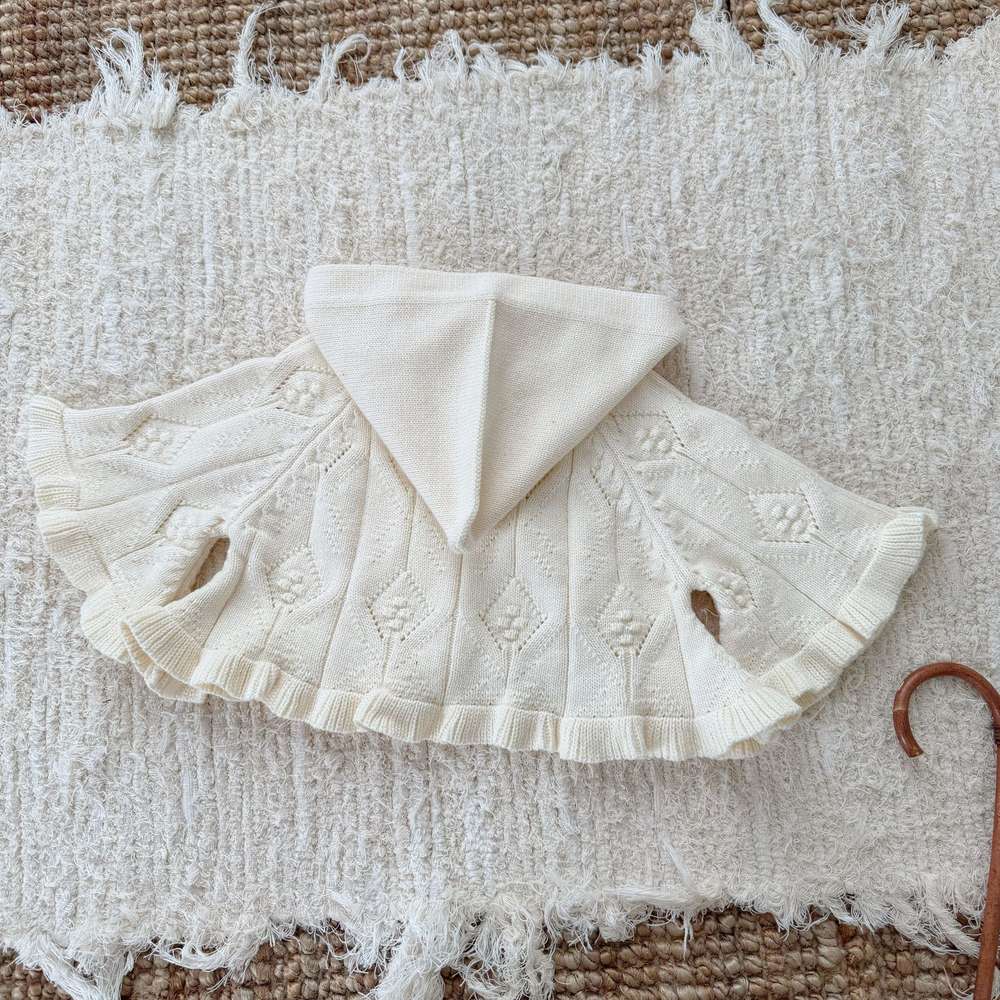 フーディポンチョ フード付きケープ 赤ずきんちゃん カーディガン【mh0011524】