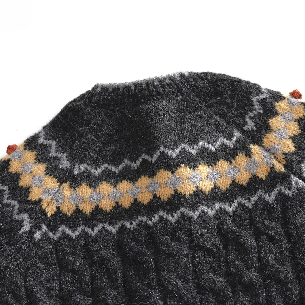 -ノルディック柄ニットカーディガン【mh0011092】 - mamahalo shop - カーディガン・パーカー -  べビー服 - 子供服 - 男の子 - 女の子