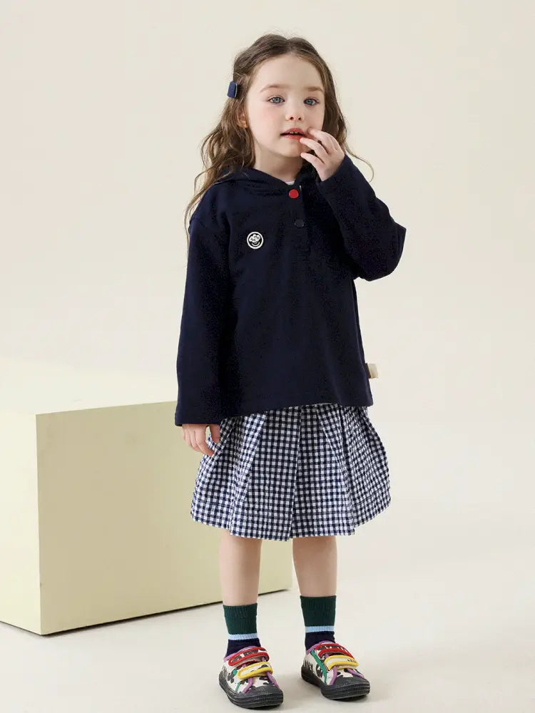 -フレンチスタイルチェックジャケット/ボックスプリーツスカート スーツ【mh0011299】 - mamahalo shop - 長袖セットアップ -  べビー服 - 子供服 - 男の子 - 女の子