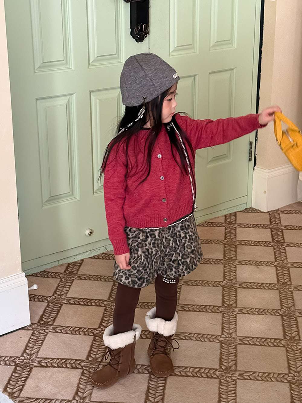 ショートパンツ レオパード柄 ウエストゴム ボトムス【mh0011454】