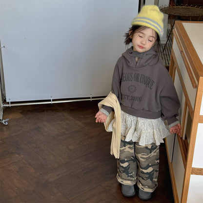 -カモフラ柄ロングパンツ 裏起毛 長ズボン カジュアルパンツ【mh0011414】 - mamahalo shop - ロングパンツ・スウェットパンツ -  べビー服 - 子供服 - 男の子 - 女の子