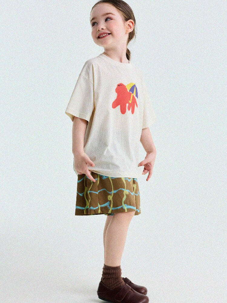 Cartoon Graphic Quick-Dry Short-Sleeved T-Shirt ドライ 半袖Tシャツ【mh0013193】