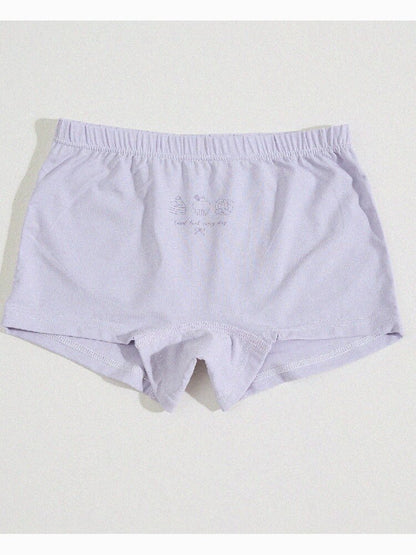Girls' Cartoon Breathable Boxer Shorts ボタニカルプリント ボクサーパンツ【mh0013205】