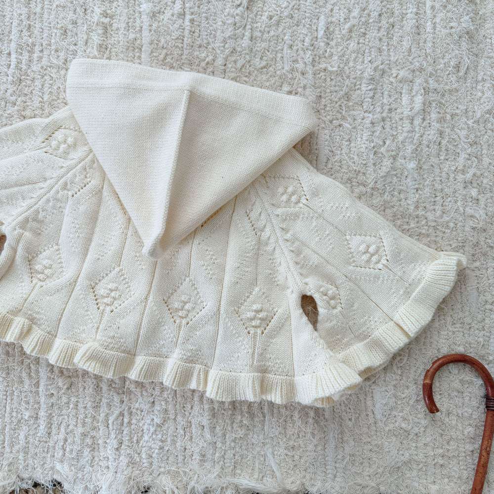 フーディポンチョ フード付きケープ 赤ずきんちゃん カーディガン【mh0011524】