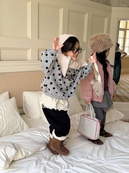 裏起毛長袖トレーナー | ロゴプリントビッグシルエット | オーバーサイズスウェット【mh0011466】