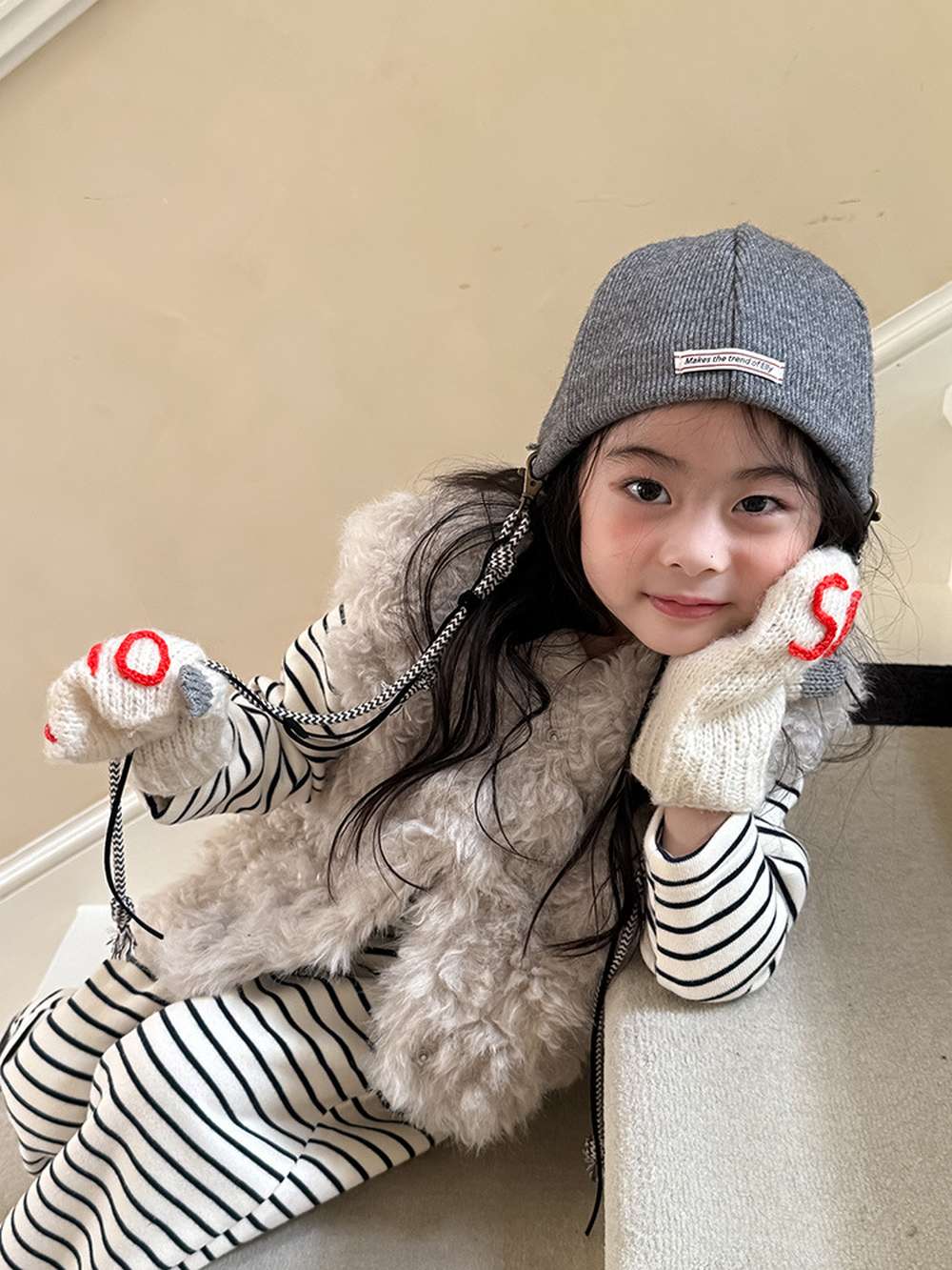 フェイクファーベスト | 中綿入り | プリンセスラインボアトップス【mh0011470】