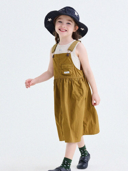 Multi Pocket Layering Bib Skirt ワークテイスト サロペットワンピース【mh0013188】
