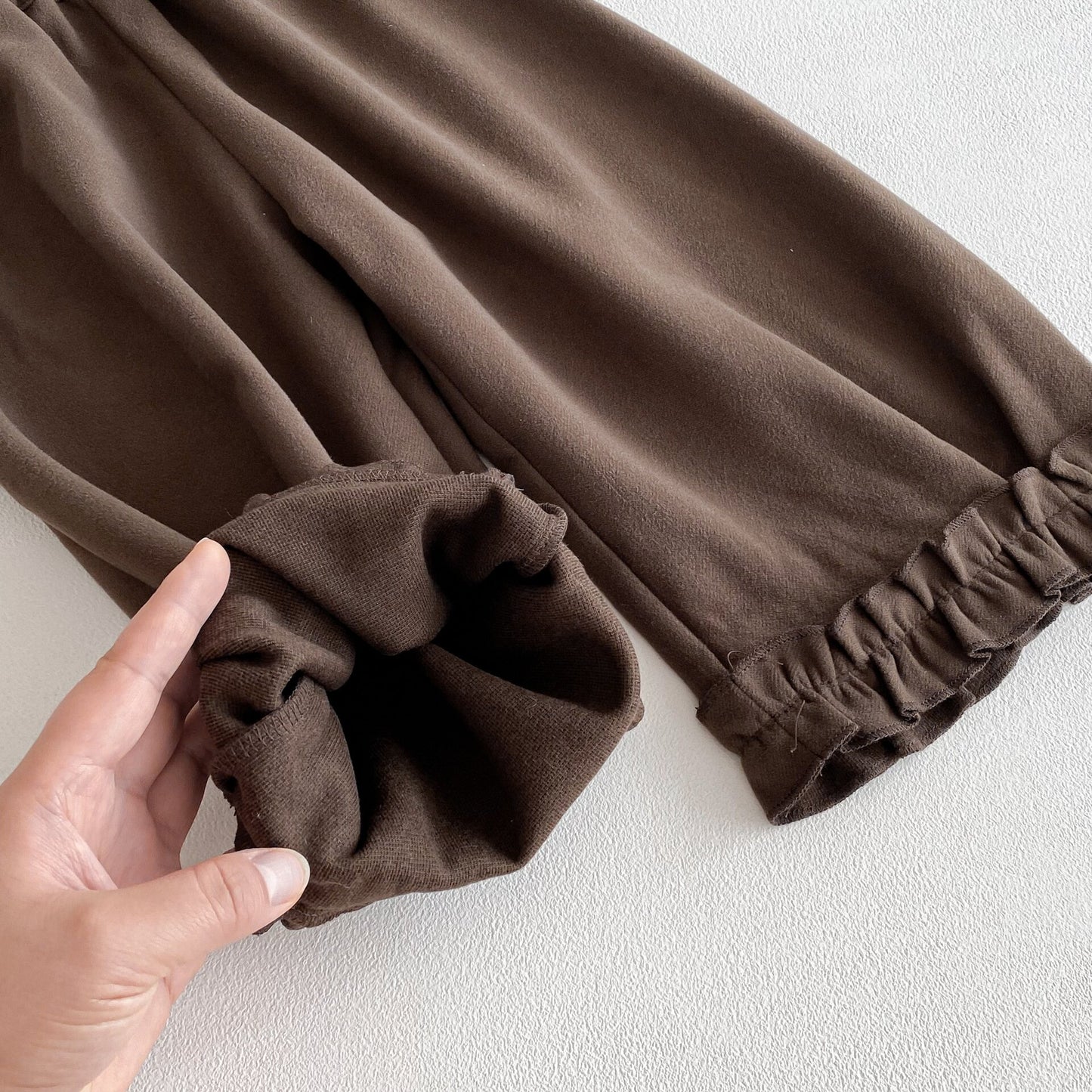 Lace Trim Straight Pants レース フリル ストレートパンツ【mh0012093】