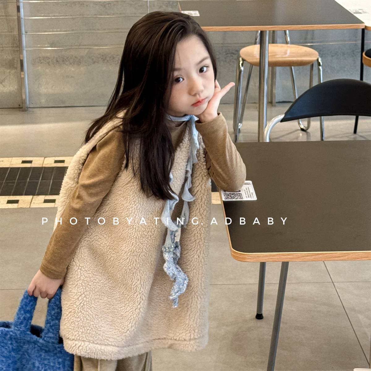 -シープボアジャンパースカート ノースリーブ ふわふわ素材 ワンピース【mh0011420】 - mamahalo shop - ノースリーブワンピース -  べビー服 - 子供服 - 男の子 - 女の子