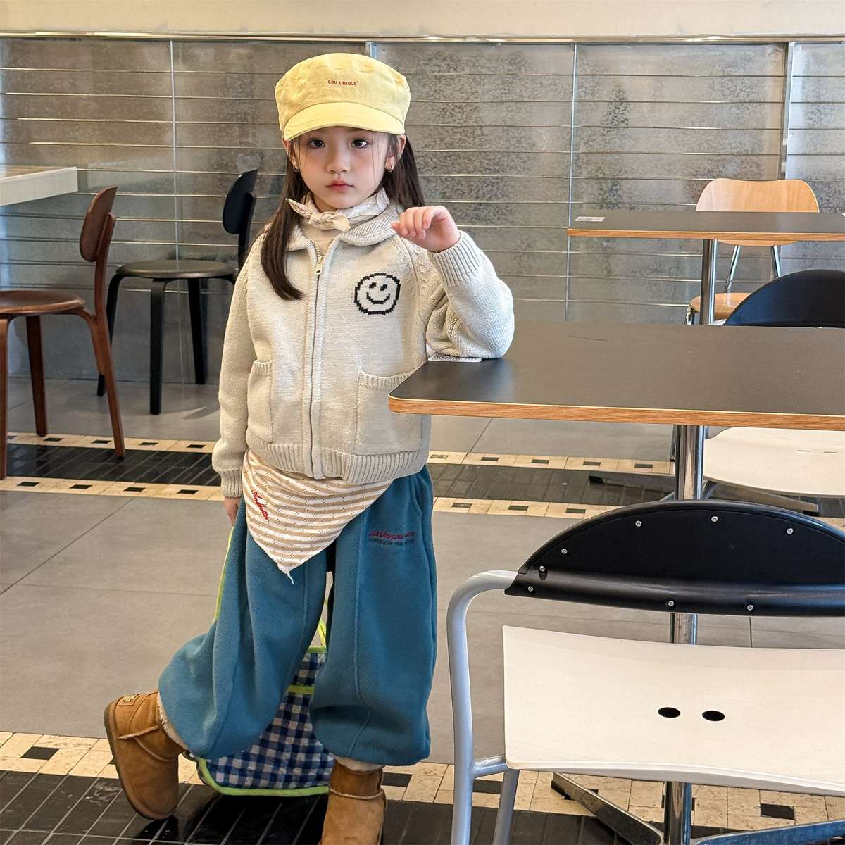 -フリーススウェットパンツ ルーズシルエット あったか長ズボン【mh0011423】 - mamahalo shop - ロングパンツ・スウェットパンツ -  べビー服 - 子供服 - 男の子 - 女の子