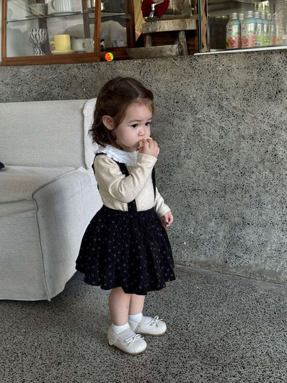 長袖Tシャツ フリル襟 フライス 裏起毛 リブTシャツ【mh0011508】