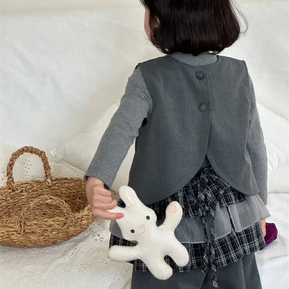 -チェックチュールレイヤードミニスカート【mh0011268】 - mamahalo shop - スカート -  べビー服 - 子供服 - 男の子 - 女の子