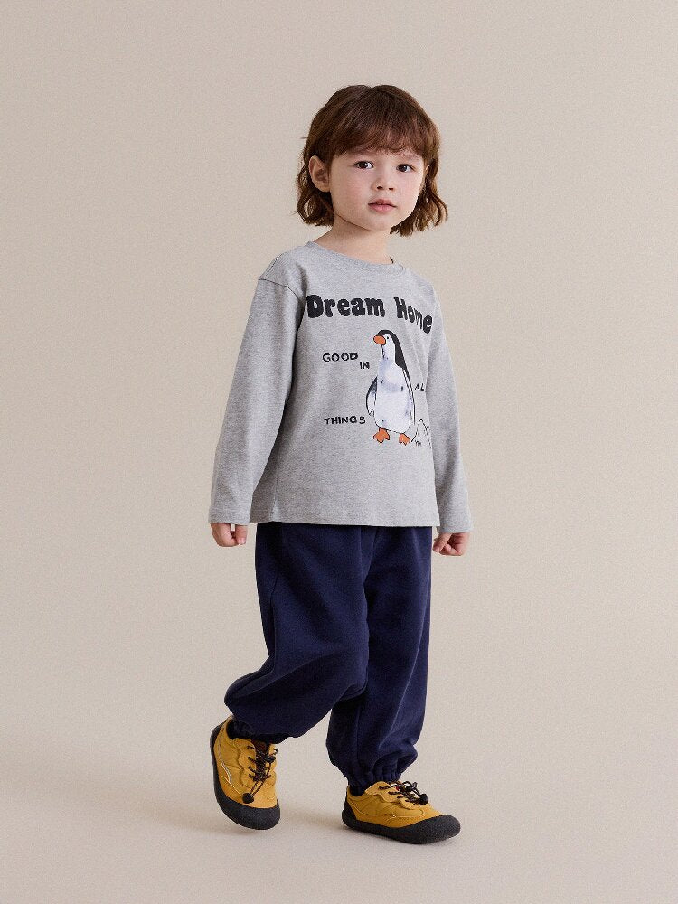 Camiseta de manga larga con estampado animal para niños/as [mh0014246]