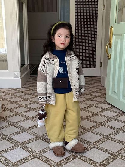 長袖ハイネックトップス | アップリケ刺繍 | 裏起毛モックネックカットソー【mh0011471】