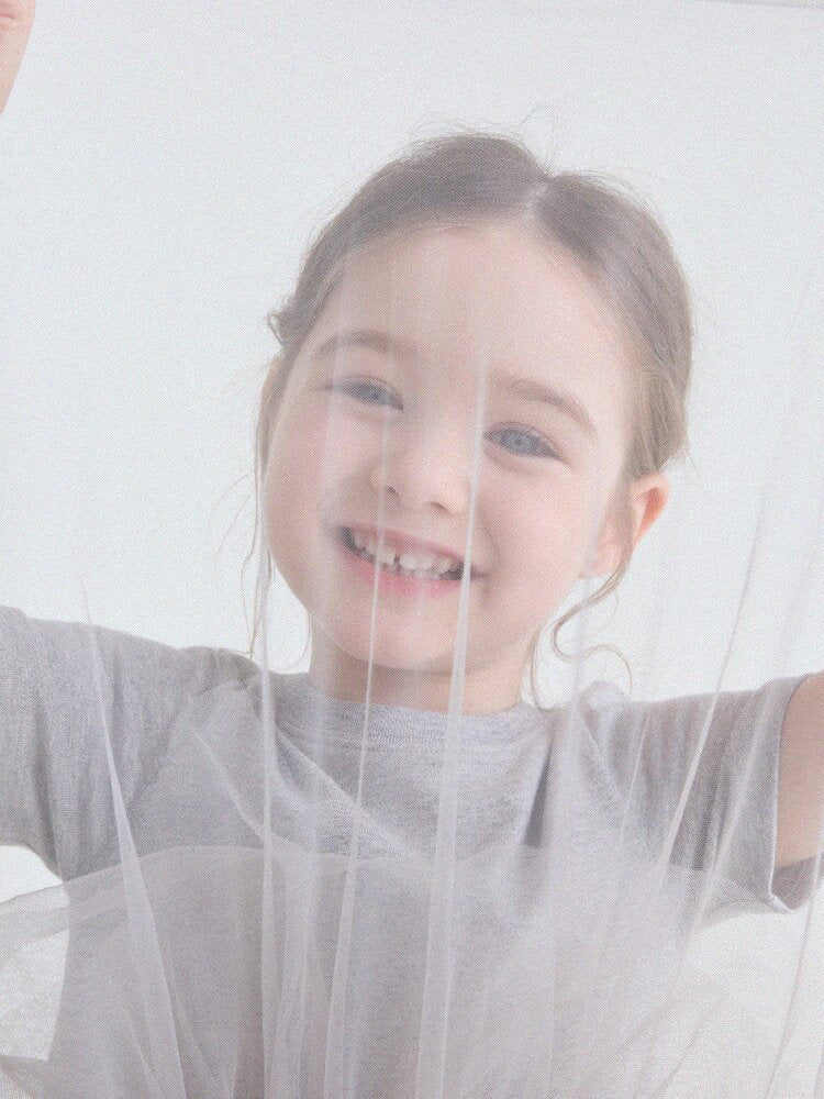 Short Sleeve Tiered Tulle Dress ドッキング 半袖ワンピース【mh0013183】