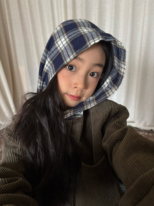 yummy&rocky | Cotton Corduroy Patchwork Jacket コーデュロイ配色切替フードジャケット【mh0020100】