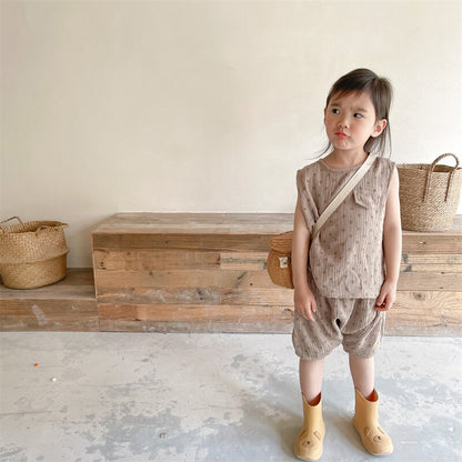 Polka Dot Sleeveless & Shorts Set ドット柄 ノースリーブ セットアップ【mh0012141】