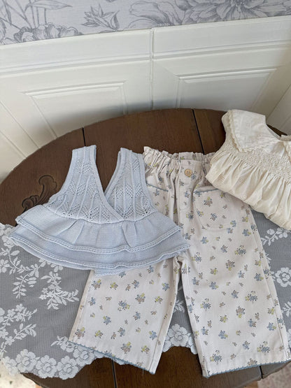 Floral Twill Wide-Leg Pants 花柄ツイルワイドパンツ【mh0012116】