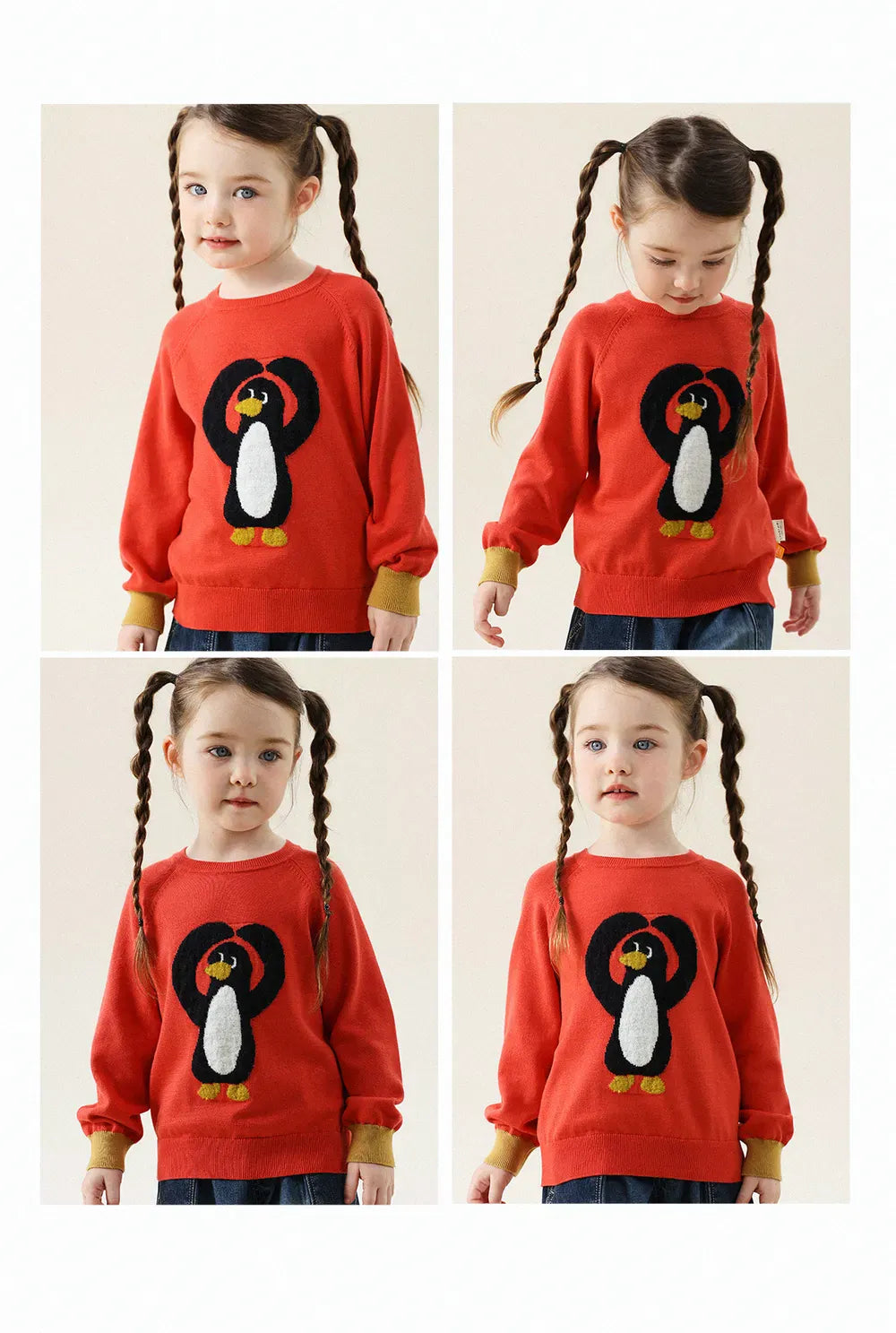 -アニマル柄ニットセータープルオーバー【mh0011289】 - mamahalo shop - ニット・セーター -  べビー服 - 子供服 - 男の子 - 女の子