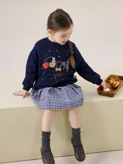 -アニマルプリント長袖スウェットトレーナー【mh0011297】 - mamahalo shop - トレーナー・フーディ -  べビー服 - 子供服 - 男の子 - 女の子